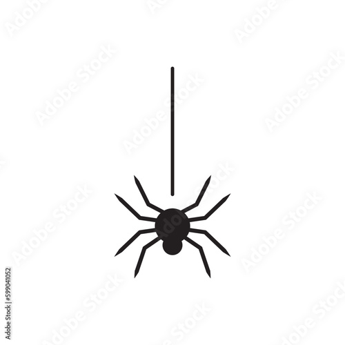 Spider vector icon. Insect flat sign design. Spider symbol pictogram. UX UI icon