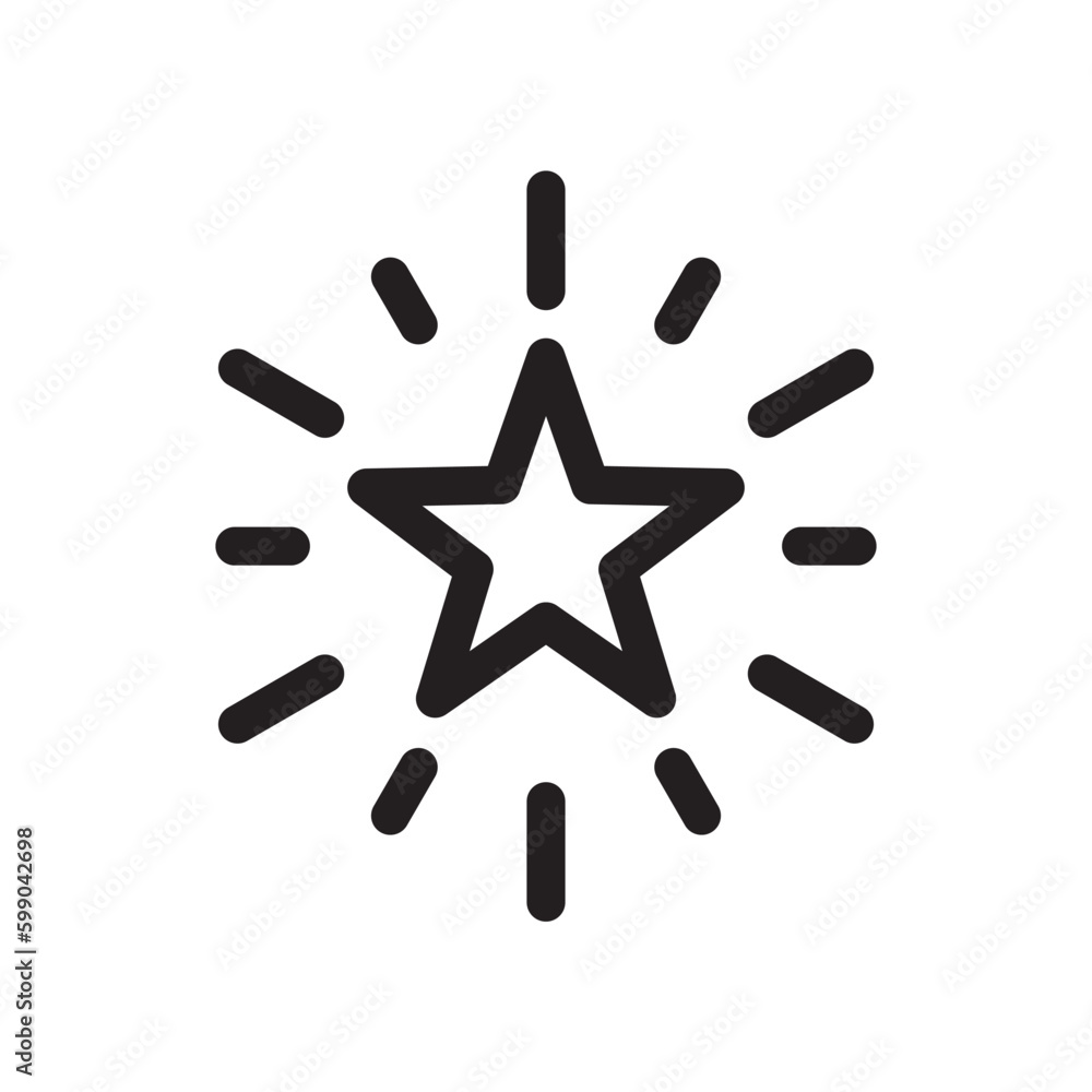Star vector icon. Shooting star icon. Falling star flat sign design. UX UI icon Star vector icon. Shooting star icon. Falling star flat sign design. UX UI icon