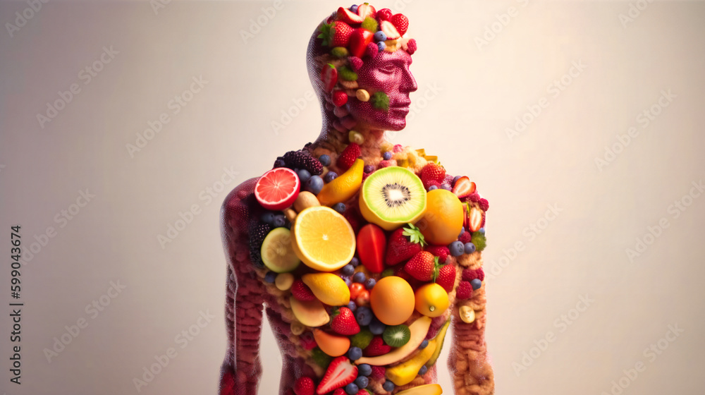 Fruits forming a human body metabolism and nutrition