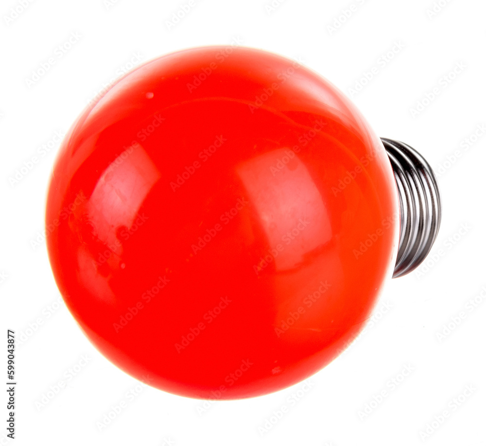 multicolored light bulb on a white background multicolored light bulb on a white background