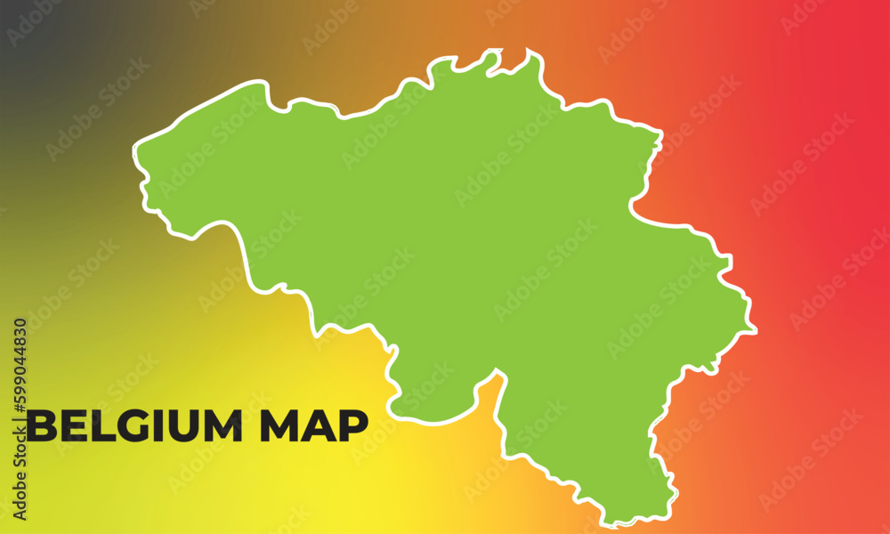 belgium map vector