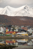Paisaje de la ciudad de Ushuaia. Tierra del Fuego. Argentina