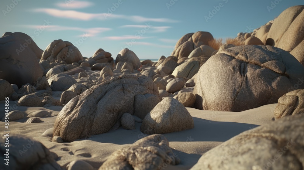 Obraz premium rocks on the beach