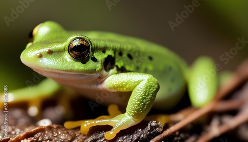 frog on a leaf