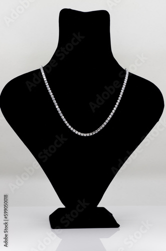 Silver necklace jewelry