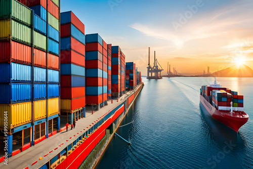 container cargo freight ship