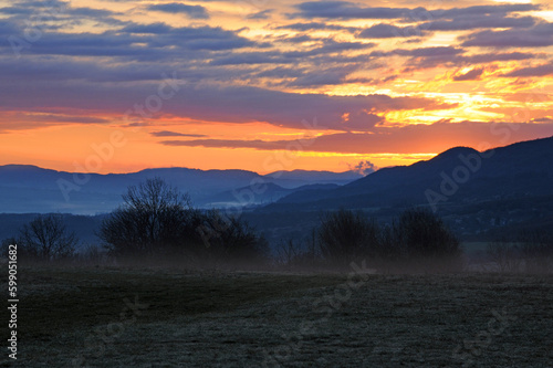 Orange Skies in Pre-Balkan Area