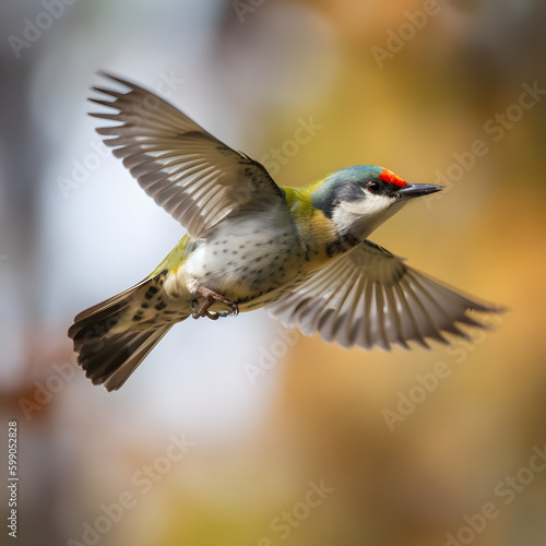 In Flight: Capturing the Graceful Movement of a Bird, generative AI © Stockerl