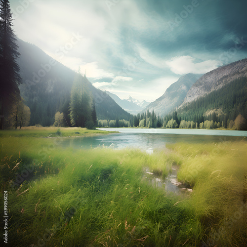 lake in the mountains