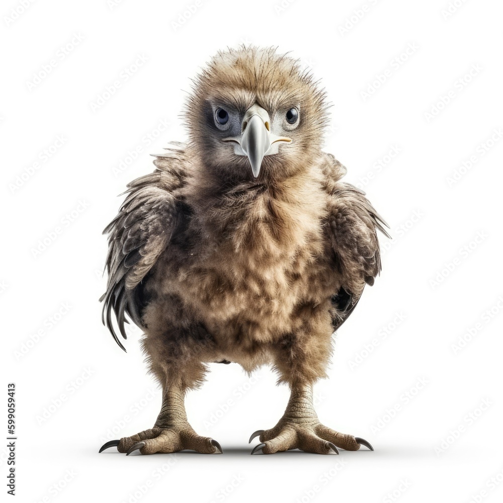 Baby Eagle isolated on white (generative AI) Baby Eagle isolated on white (generative AI)
