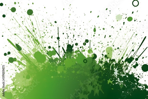 green grunge detailed texture in white background