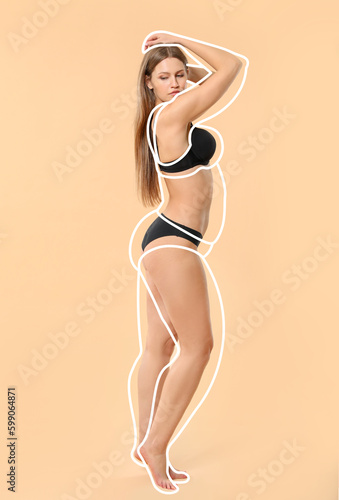 Beautiful young woman after...