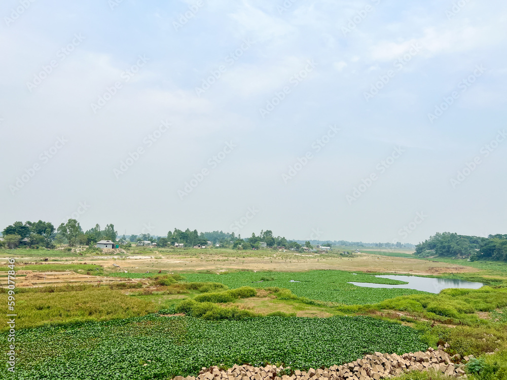 Scenic view of rural area of Bangladesh.