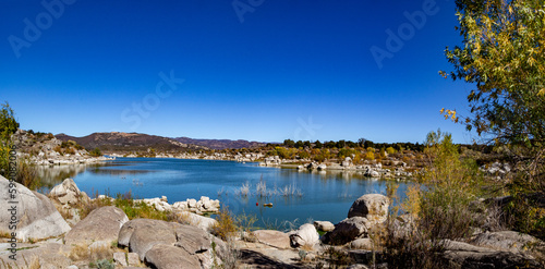 Campo, CA, USA - November 13, 2021:  Lake Morena is a pleasant spot to enjoy water sports near San Diego. photo