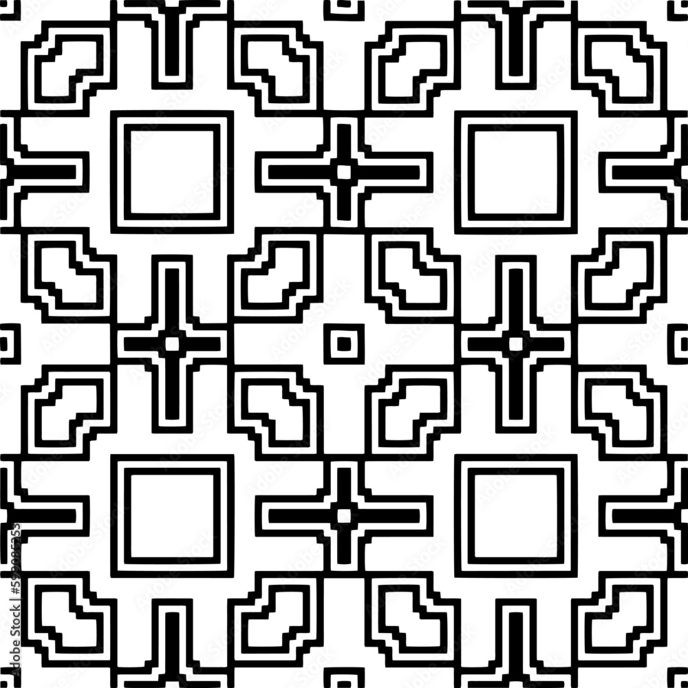 Geometric pattern. Black and white pattern for web page, textures, card, poster, fabric, textile. Geometric pattern. Black and white pattern for web page, textures, card, poster, fabric, textile.
