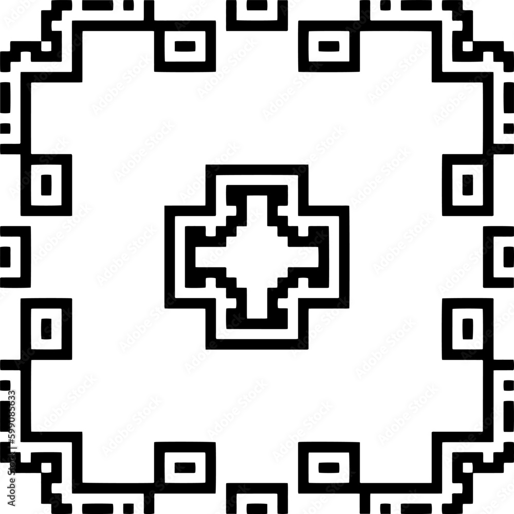 Geometric pattern. Black and white pattern for web page, textures, card, poster, fabric, textile.
Geometric pattern. Black and white pattern for web page, textures, card, poster, fabric, textile.