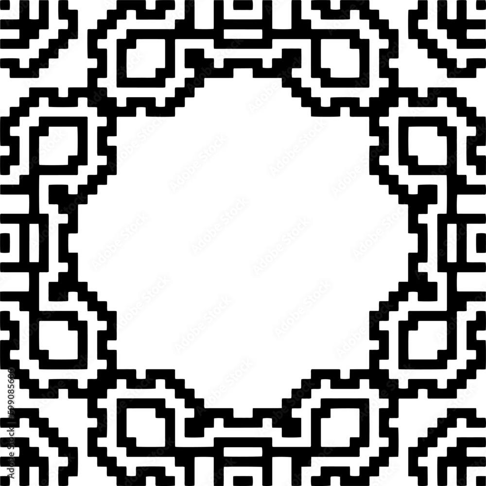 Geometric pattern. Black and white pattern for web page, textures, card, poster, fabric, textile.
Geometric pattern. Black and white pattern for web page, textures, card, poster, fabric, textile.