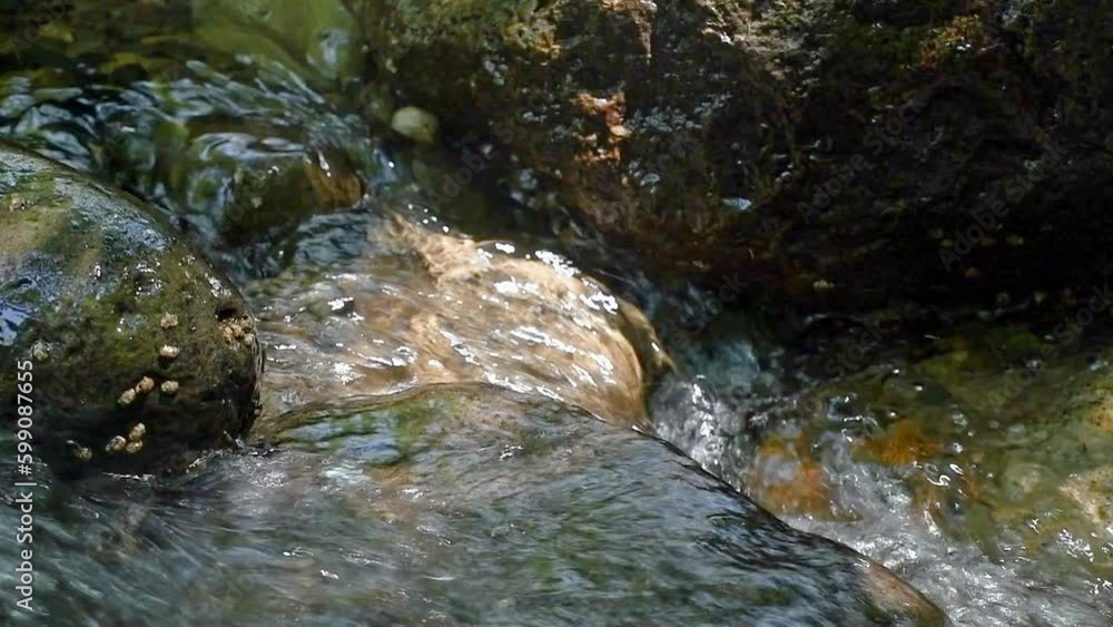 water flowing into the water water flowing into the water