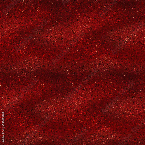 Red glitter seamless pattern. Generative AI.