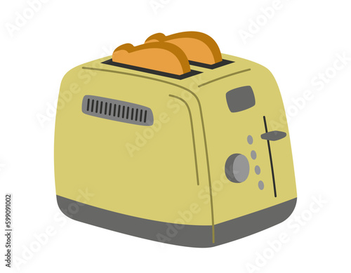 Toaster with bread icon