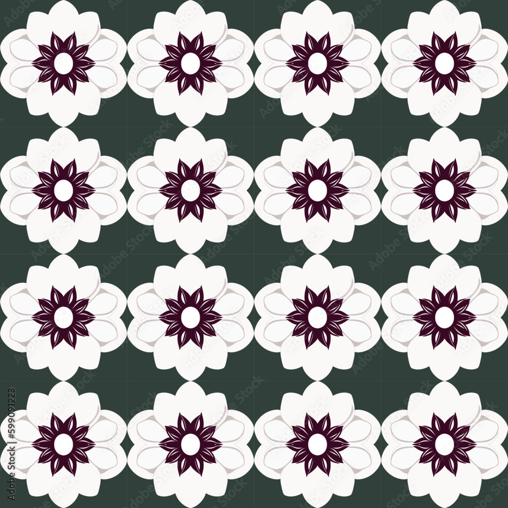 Black and white repeating floral damask pattern with detailed flowery motifs and delicate, elegant vector. Black and white repeating floral damask pattern with detailed flowery motifs and delicate, elegant vector.
