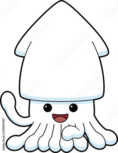 イカ　イラスト