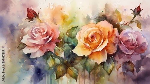 Rose Garden Reverie: Capture of Blooming Roses