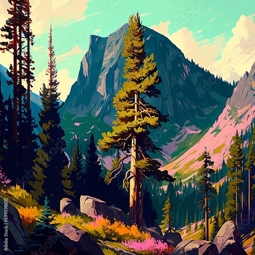 landscape in the mountains