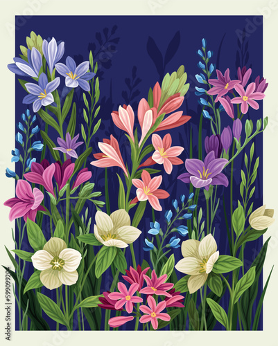 Botanical color print