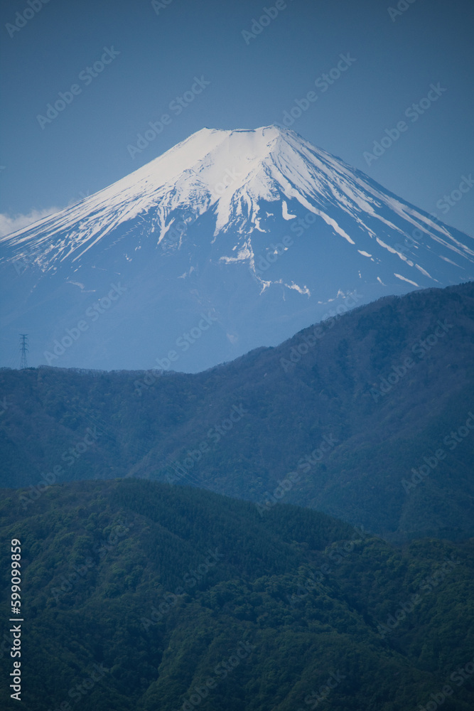 七ツ石小屋から見た富士山
