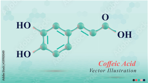 Structure of Coffeic hydroxycinnamic acid