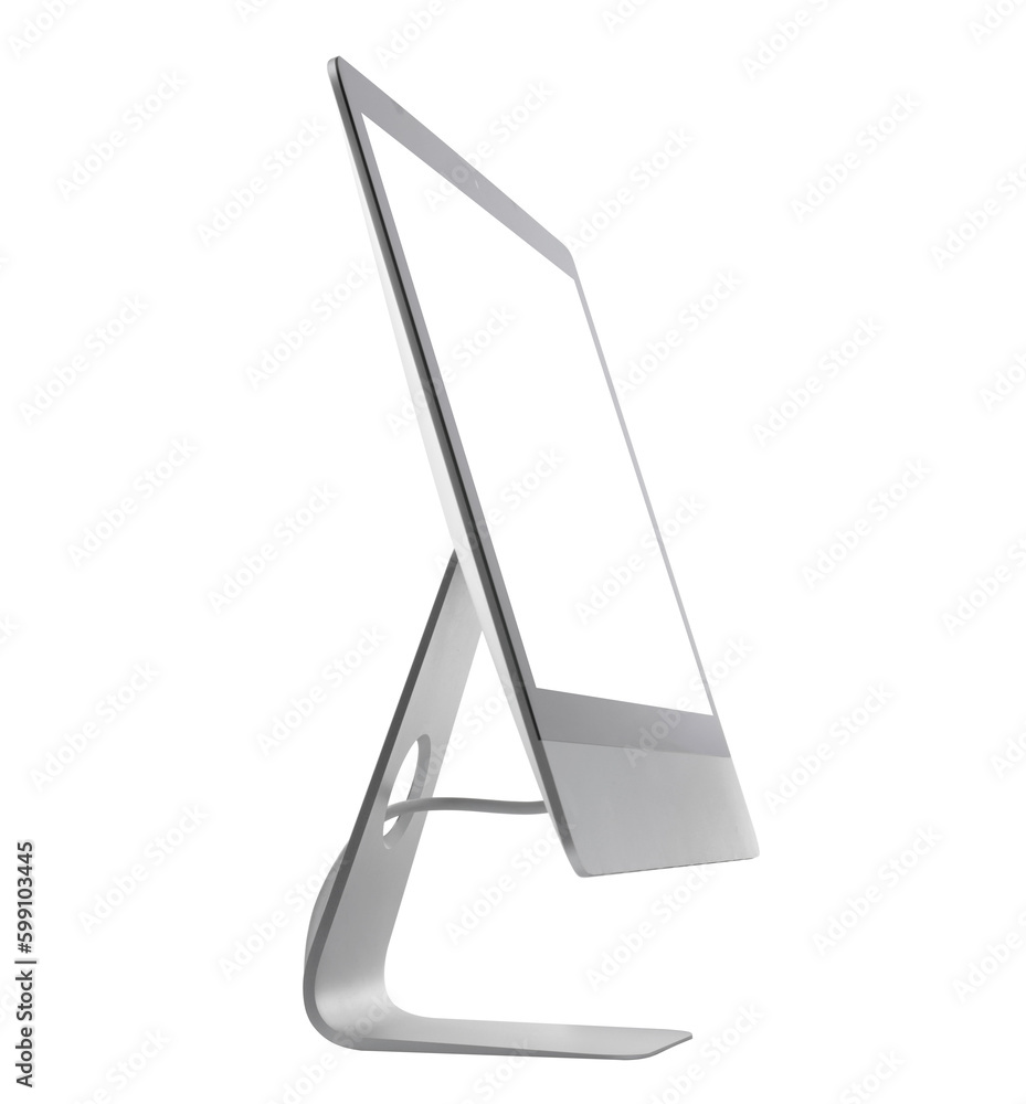 New computer isolated on white. Modern technology New computer isolated on white. Modern technology