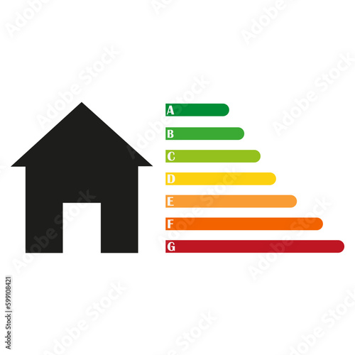 Energy efficiency and home improvement concept. Green energy. Power save concept. Vector illustration. 