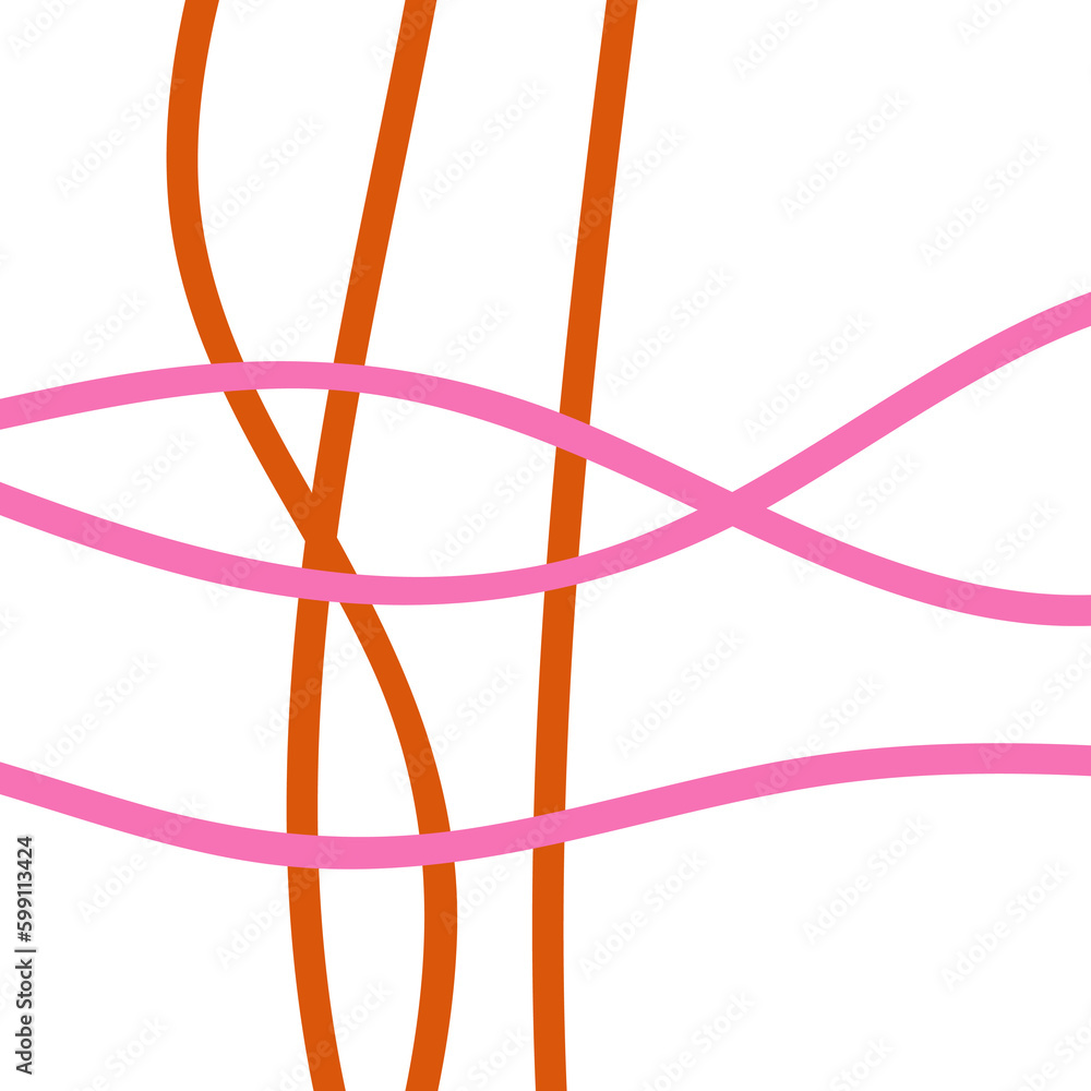 Orange Pink Minimal Graphic Lines Orange Pink Minimal Graphic Lines