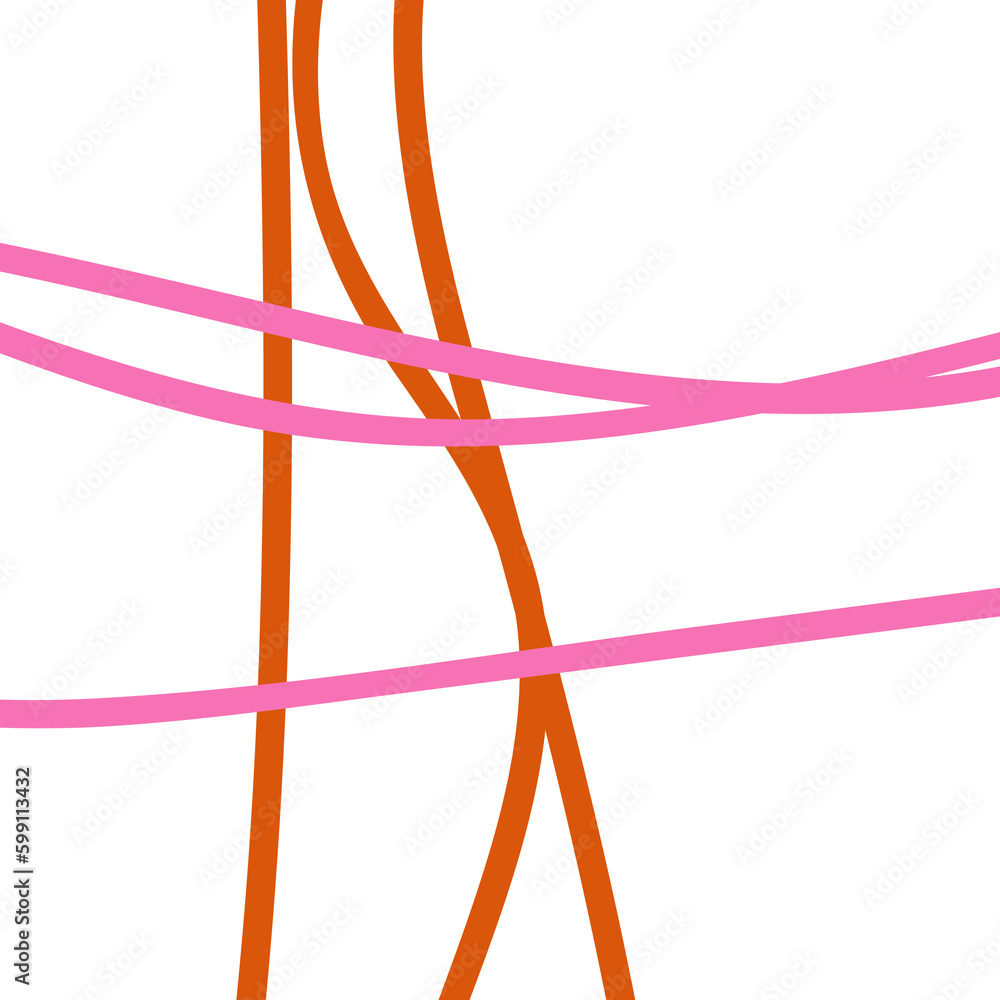 Orange Pink Minimal Graphic Lines Orange Pink Minimal Graphic Lines