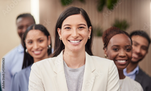 Being a woman in business is rewarding. a team of businesspeople together in their office. © Nicholas Felix/peopleimages.com