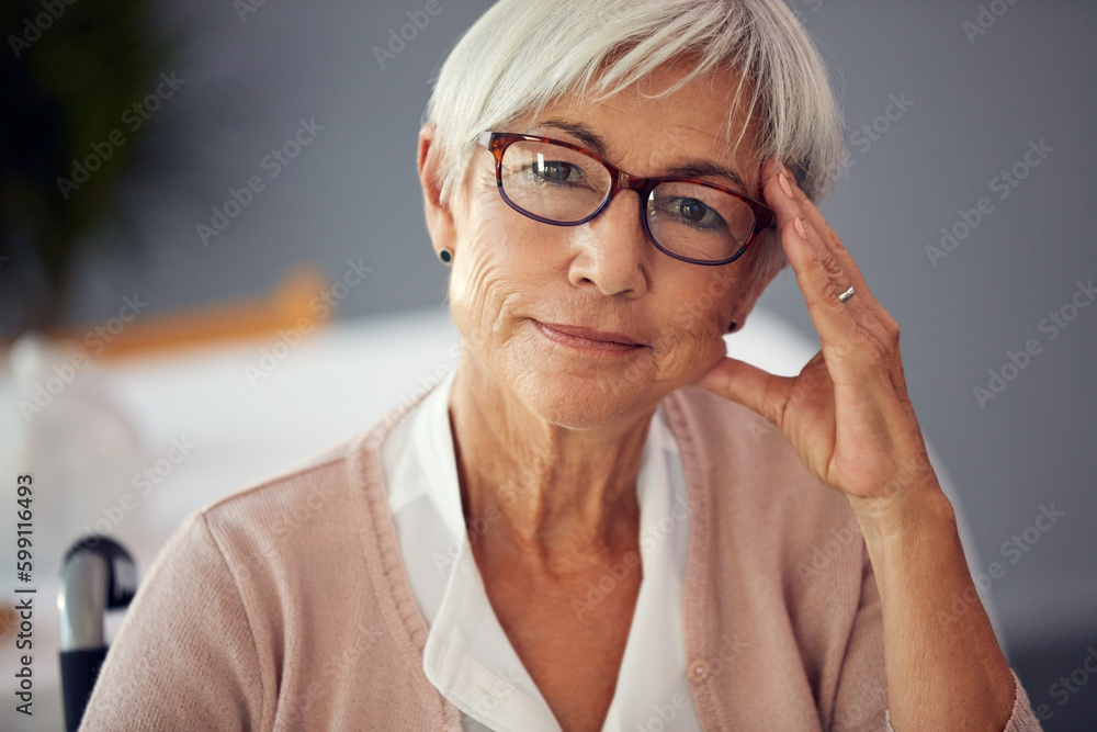 Heres a tip Never lose yourself. Cropped portrait of a confident senior woman sitting in her wheelchair in a retirement home. Heres a tip Never lose yourself. Cropped portrait of a confident senior woman sitting in her wheelchair in a retirement home.
