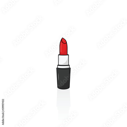 Red lipstick isolated vector graphics
