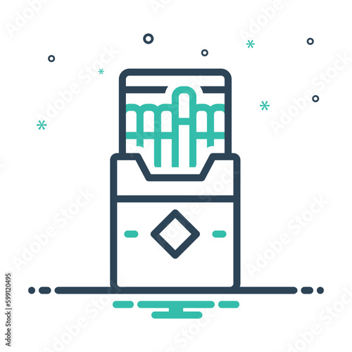 Mix icon for cigarettes 