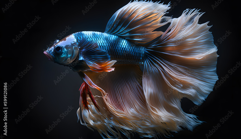 Fototapeta premium 鮮やかな熱帯魚 | bright tropical fish Generative AI