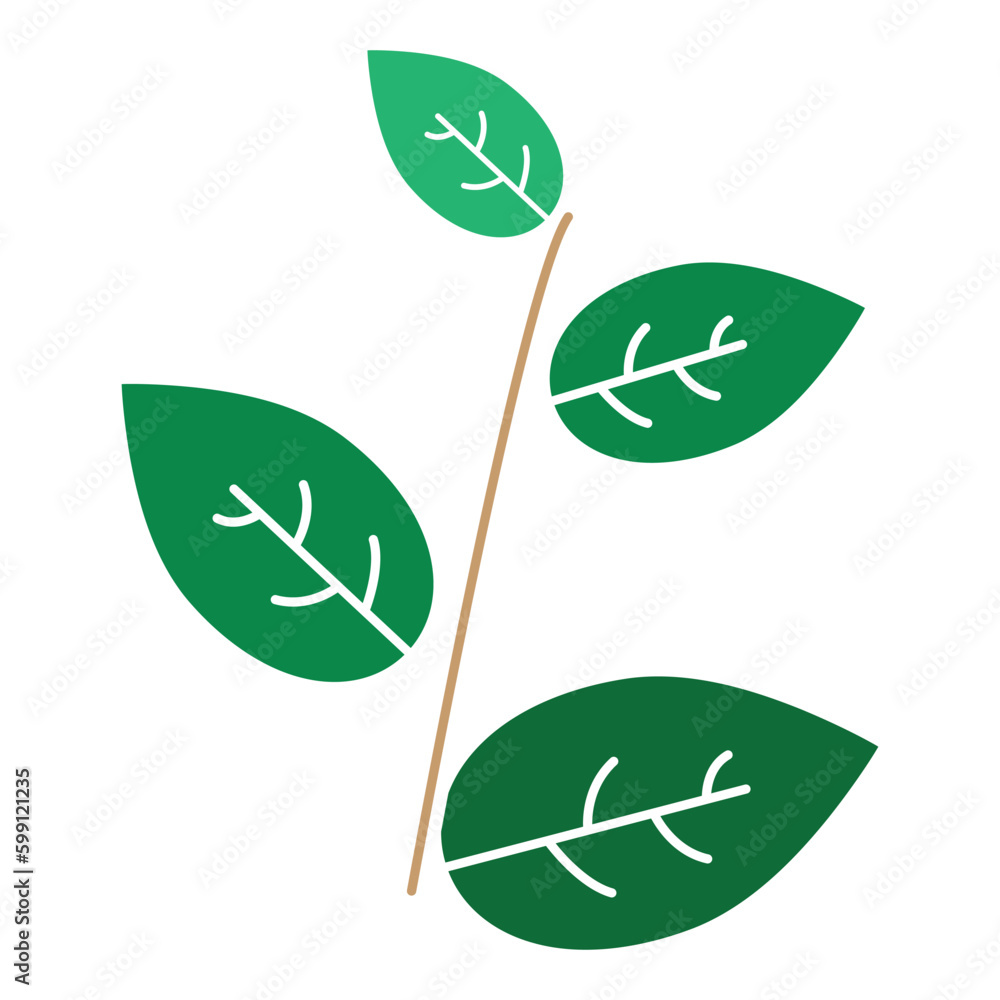 Leaf icon clipart design illustration template Leaf icon clipart design illustration template