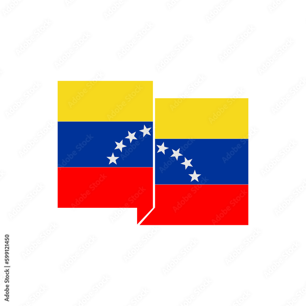 Venezuela flags icon set, Venezuela independence day icon set vector sign symbol Venezuela flags icon set, Venezuela independence day icon set vector sign symbol