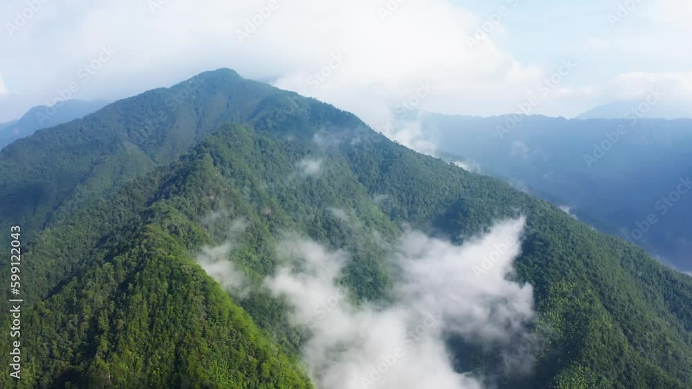 Aerial photography forest mountain scenery Aerial photography forest mountain scenery