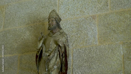 saint interior of the Monastery of Santo Estevo de Ribas de Sil, Nogueira de Ramuin, Ourense, Galicia, Spain. RIBEIRA SACRA photo