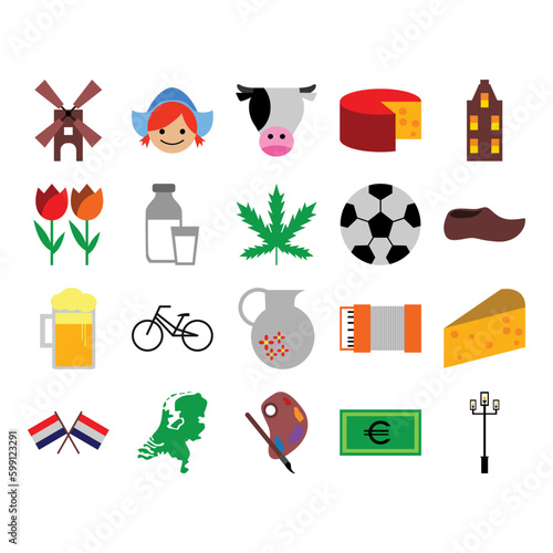 netherlands clip art set