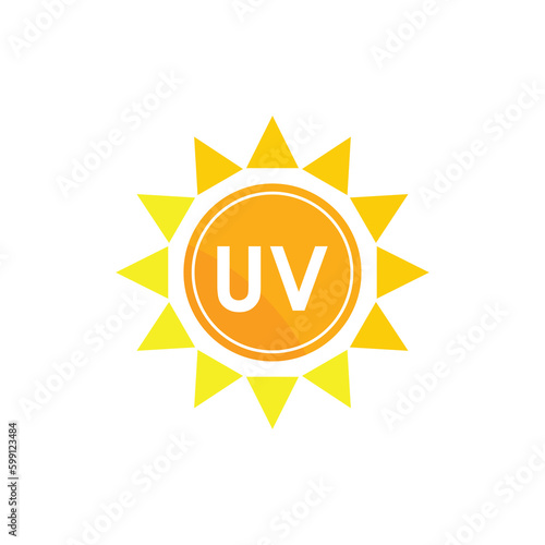 UV Protection Vector Icon, Ultraviolet Logo