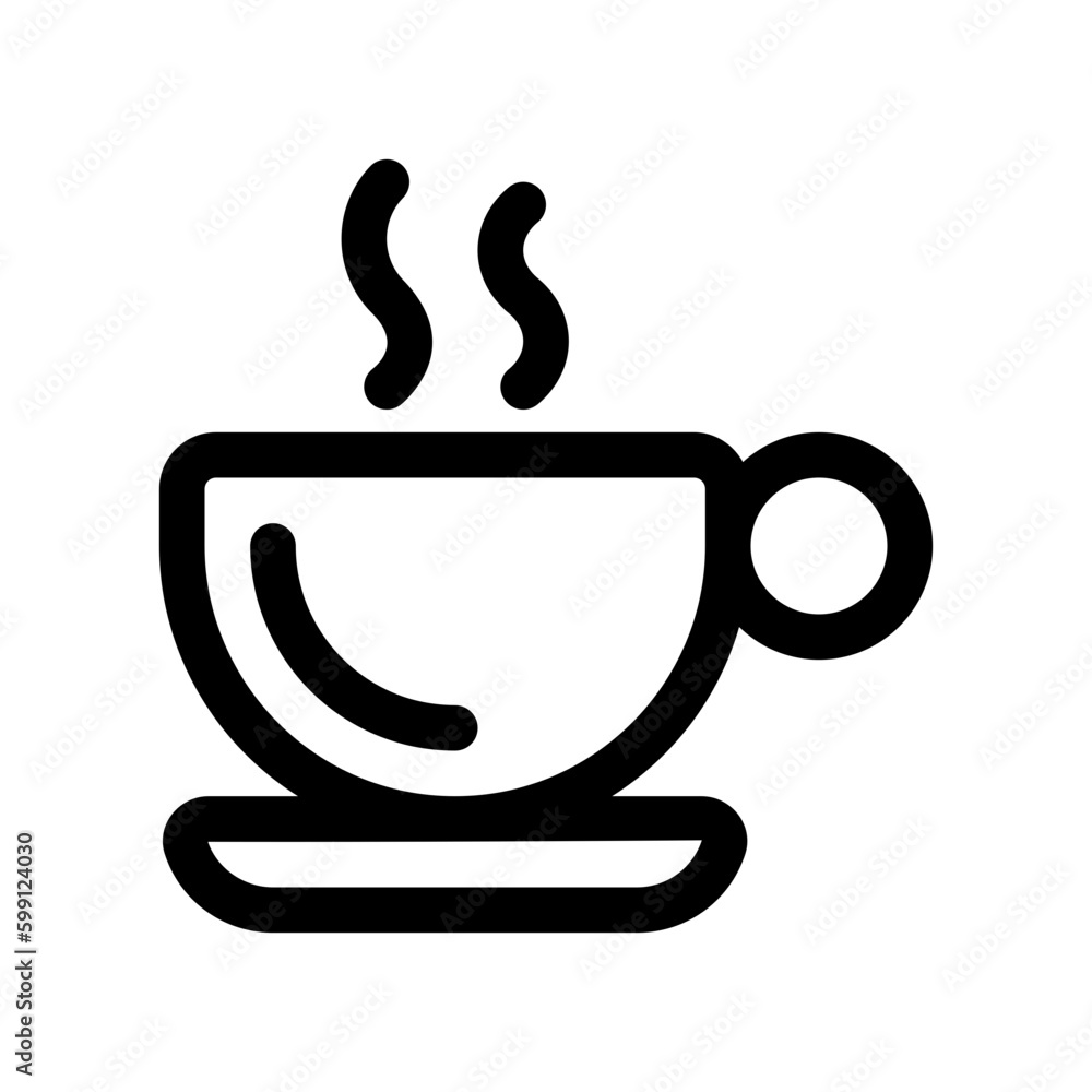 Editable a cup of hot coffee vector icon. Cafe, coffee shop, restaurant, drink, beverages. Part of a big icon set family. Perfect for web and app interfaces, presentations, infographics, etc