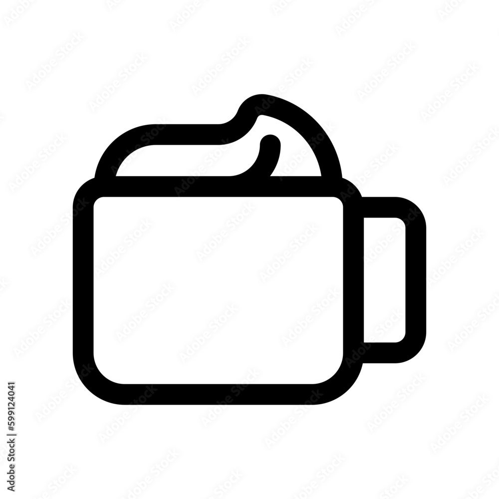 Editable cafe latte vector icon. Cafe, coffee shop, restaurant, drink, beverages. Part of a big icon set family. Perfect for web and app interfaces, presentations, infographics, etc Editable cafe latte vector icon. Cafe, coffee shop, restaurant, drink, beverages. Part of a big icon set family. Perfect for web and app interfaces, presentations, infographics, etc