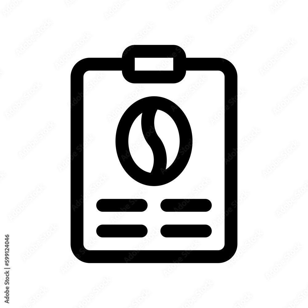 Editable coffee shop menu vector icon. Cafe, coffee shop, restaurant, drink, beverages. Part of a big icon set family. Perfect for web and app interfaces, presentations, infographics, etc Editable coffee shop menu vector icon. Cafe, coffee shop, restaurant, drink, beverages. Part of a big icon set family. Perfect for web and app interfaces, presentations, infographics, etc