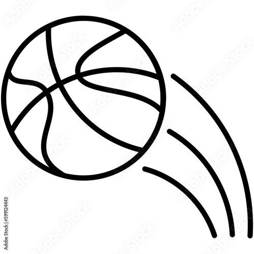 basketball icon. ball league match symbol. line icon vector stock